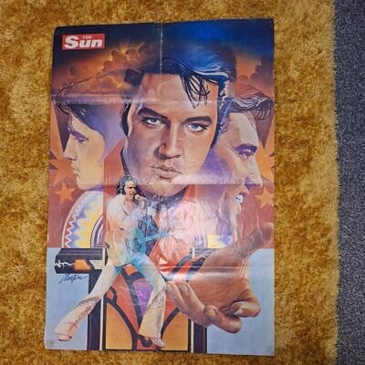 Elvis Presley The Sun Vintage Poster 1978