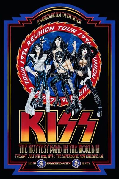 "KISS" Iconic Reunion Concert Poster Various Sizes