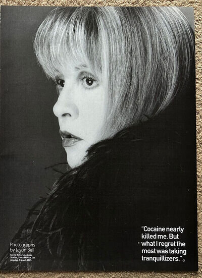 STEVIE NICKS - 2001 Full page UK magazine poster FLEETWOOD MAC