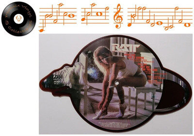 Ratt Lay It Down Shaped Picture Disc - VG+