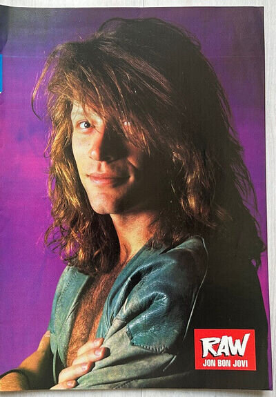 JON BON JOVI -- 1990 Full page UK magazine poster