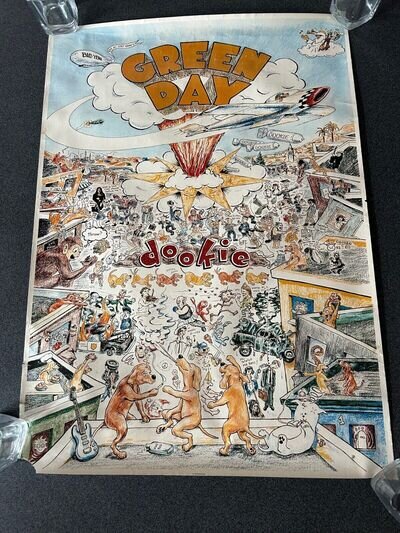 Green Day original 1994 Dookie Promo Poster Very Rare