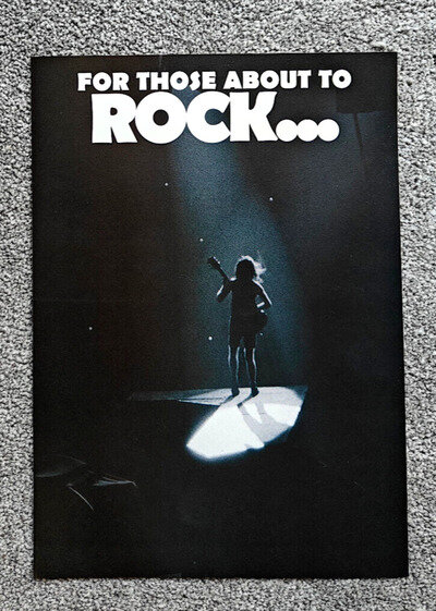 AC/DC - Angus Young - 'For Those About to Rock..' Magazine Picture / Mini-Poster