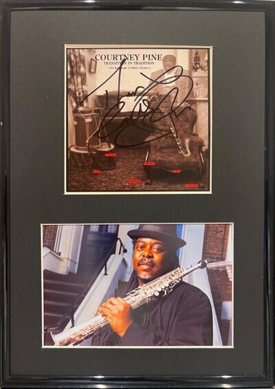 Courtney Pine, Jazz Warriors, Framed (12' X 8'inch) Hand Signed CD & COA