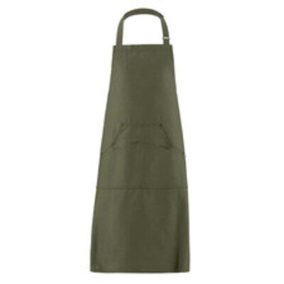 Chicago Military Green Cotton Apron With Buckle - Giblor's Glamour