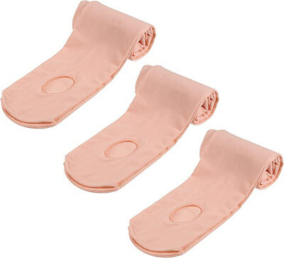 3 Pairs of Pink Convertible Dance Tights (Pack of Three Tights)