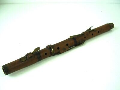 Antique Rare Boxwood Flute w. Pre 1900 (3)