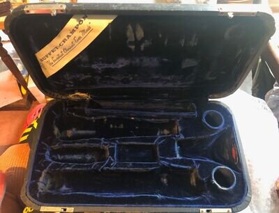 BUFFET CRAMPON Bb CLARINET CASE MADE BY LIFTON USA - VINTAGE-VERY USED CONDITION