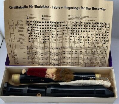 Vintage Venus Treble Recorder. In Original Box