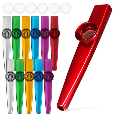 12 Pcs Kazoo Instrument Multipack Kazoos for Adults Metal Child