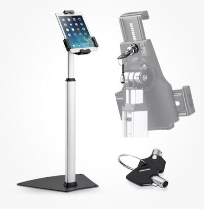 Music,iPad/Tablet Kiosk Floor Stand Mount lockable anti theft Karaoke ,Band ,