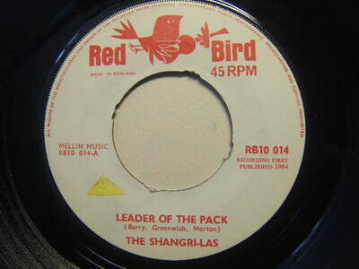 The Shangri-Las – Leader of the Pack 1964 7” Red Bird RB10 014