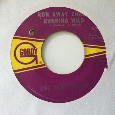 TEMPTATIONS - RUNAWAY CHILD RUNNING WILD.. G-7084. VG+