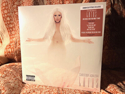 SEALED Christina Aguilera Lotus NEW Vinyl UO Exclusive Opaque Pink Marble LP