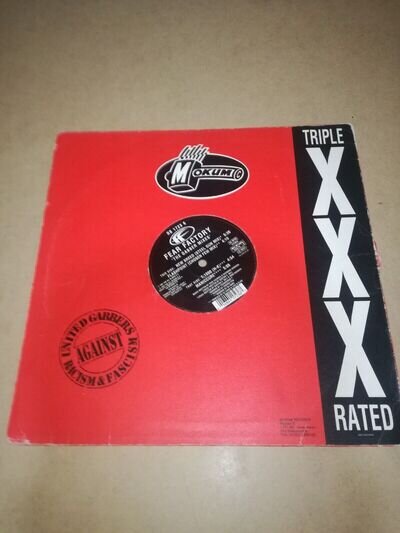 Old Skool Hardcore Gabber FEAR FACTORY The Gabber Mixes 12" Vinyl 1997 Mokum