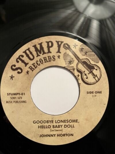 JOHNNY HORTON- GOODBYE LONESOME HELLO BABY DOLL - ROCKABILLY 45