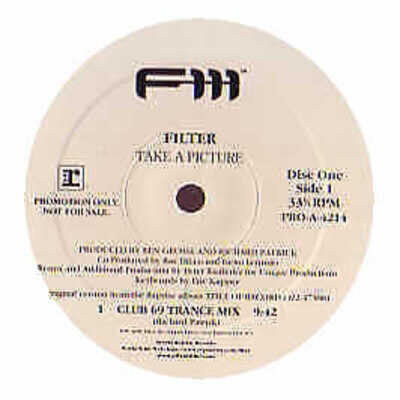 Filter - Take A Picture (Remix) - USA Double Promo 12" Vinyl - 1999 - F-111