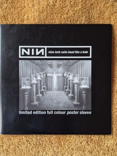 nine inch nails - head like a hole limited edition full colour poster sleeve.