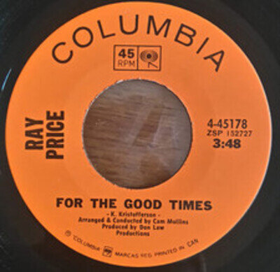 Ray Price - For The Good Times / Grazin' In Greener Pastures, 7", (Vinyl)