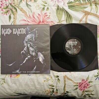 ICED EARTH NIGHT OF THE STORMRIDER 12"BLACK VINYL ALBUM NEW