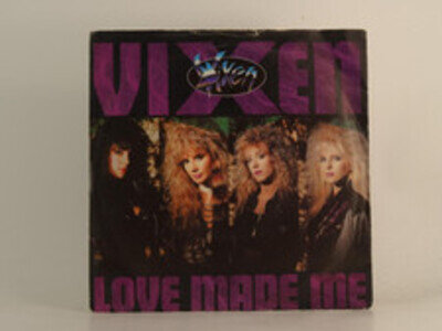 VIXEN LOVE MADE ME (79) 2 Track 7" Single Picture Sleeve EMI RECORDS