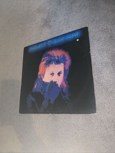 ALDO NOVA SUBJECT LP WITH INNER SLEEVE 1983 DUTCH