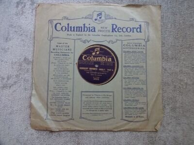 Rare Antique Record 10" Speed 80 - Nursery Rhymes Medley Part 3/4 Columbia label