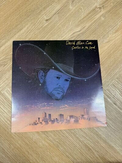 David Allan Coe - Castles In The Sand OG Vinyl LP, Columbia Recs, 1983