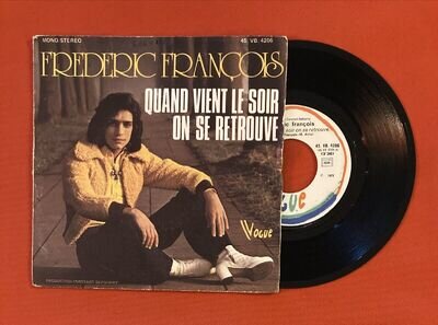 Frédéric François Quand Vient Soir Retrouve Pour Toi 45VB4206 VG+ Vinyl 45T SP