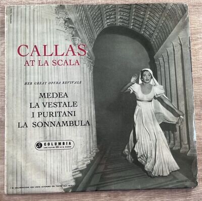 Callas At La Scala - Columbia - 1st Press (Blue Gold Label) EXCELLENT COND.