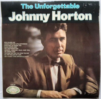 The Unforgettable Johnny Horton 1968 LP Album vinyl record Near Mint copy