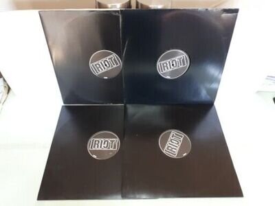 RIOT Radio Records RRR001-004 Releases 12" Vinyl 4x Techno Records Bundle EXCELL