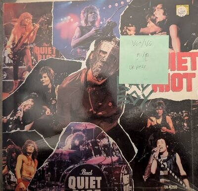 Quiet Riot Bad Boy Vinyl Record VG+/VG TA 4250 1984