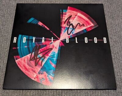 (SIGNED!) Royal Blood - Typhoons (Transparent Blue LP) [Unsealed, New Condition]