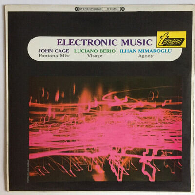 John Cage - Electronic Music - Used Vinyl Record - 40 - B34z