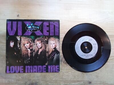 Vixen Love Made Me / Give It Away Excellent 7" Single Vinyl Record MT66