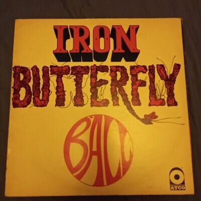 iron butterfly/ball 228011 ex/ex uk atco 1969 lp stereo