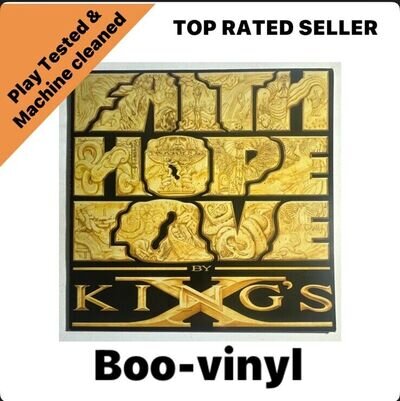 King's X - Faith Hope Love Lp Vinyl Record Metal Mega Force Promo Copy NM/EX