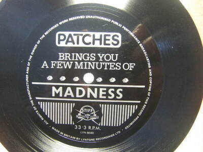 Patches brings you a few minutes of Madness 1980 1-sided Flexi Disc Lyntone 8680