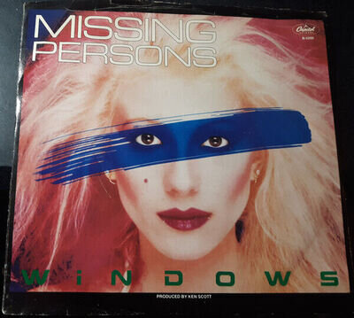 Missing Persons - Windows - Used Vinyl Record 7 - Promo - A8100z