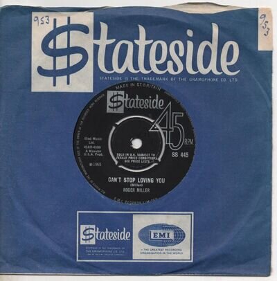 ROGER MILLER can't stop loving you*you're forgetting me 1965 UK STATESIDE 7" 45