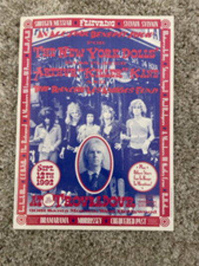 The New York Dolls Benefit Show 1992 Original Promo Poster