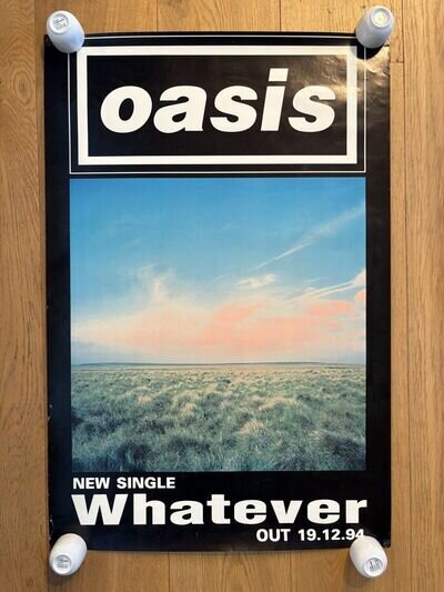 Oasis LG promo posters 76/51cm from 94/95 - 6 Item job lot - some damage / wear