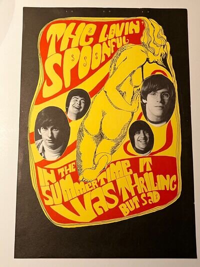 Very Very Old Lovin' Spoonful (1960's MGM Records) Original Vintage Poster