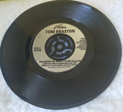 toni braxton 7 Inch vinyl " You Mean The World To Me" Laface records /1993