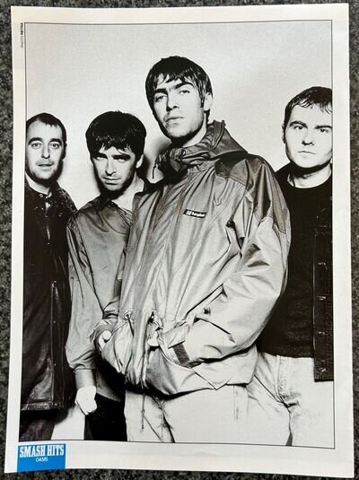 Oasis Liam & Noel Gallagher Original Smash Hits Magazine Vintage 90s Poster