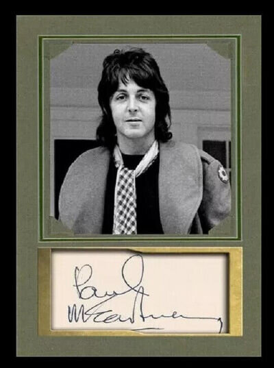 THE BEATLES / PAUL McCARTNEY / AUTOGRAPH LIMITED EDITION CARD