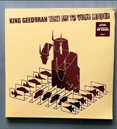 King Geedorah - Take Me To Your Leader (MF Doom) 2x Red Vinyl New/Sealed