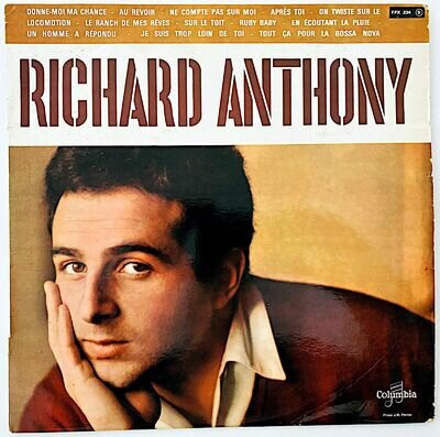 RICHARD ANTHONY - RICHARD ANTHONY - 1963 FRANCE RELEASE - VINYL, LP, ALBUM, MONO