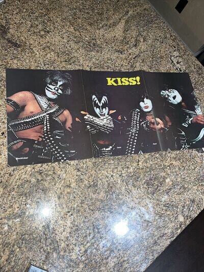 VINTAGE KISS WHOLE BAND MAGAZINE POSTER